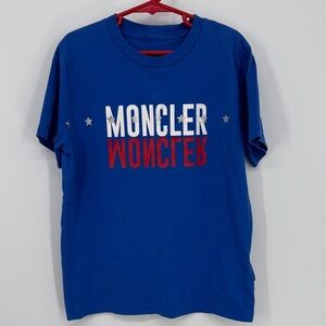 Boys Moncler Blue Tee-Shirt